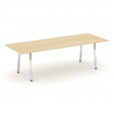 Style Project Direct Lux Стол переговорный M-SN-6A.SPRG-258.3 Акация Лорка/Нержавеющая Сталь/Хром 25