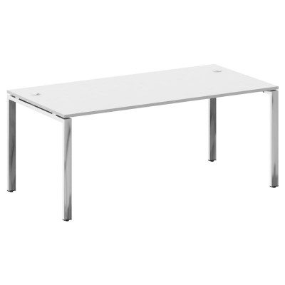 Metal System Direct Стол рабочий руковод. П-обр. м/к БП.СРР-5.9 Белый/Нержавеющая Сталь 1800*900*750