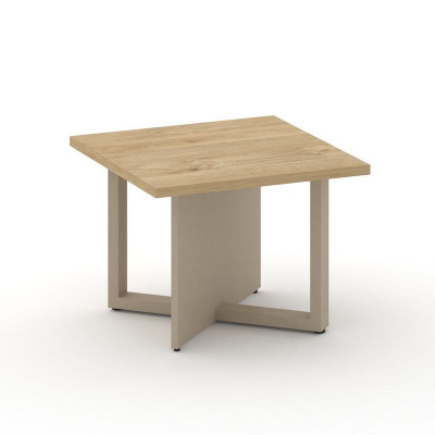 Шифт Стол журнальный, квадратный SK.SG-KV-60.P Тиквуд Светлый/Капучино/Металл Капучино 600*600*450