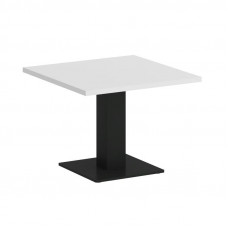 Onix Direct Стол журнальный квадратный O.SJ-2 Белый Бриллиант/Металл Черный 600*600*450