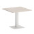 Onix Direct Стол квадратный O.SPRG-2 Денвер Светлый/Металл Белый 900*900*750