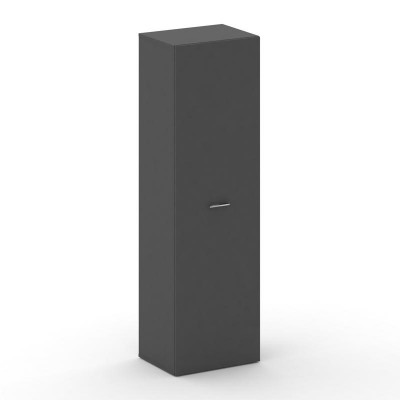 Шкаф офисный средний высокий универсальный Фреско 600*460*2000 FRU.SM-101 Базальт UM
