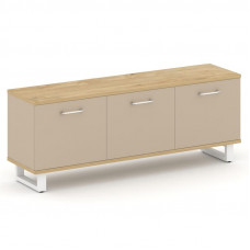 Греденция большая Шифт 1797*450*680 SK.GR-B.P Тиквуд Светлый/Капучино/Металл Белый