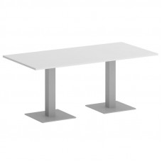 Onix Direct Стол прямоугольный O.SPRG-4 Белый Бриллиант/Металл Серый 1800*900*750