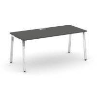 Style Project Direct Lux Стол письменный M-SN-6A.SR-013.M Антрацит/Нержавеющая Сталь/Хром 1380*700*7