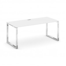 Style Project Direct Lux Стол письменный M-SN-6O.SR-014.M Белый/Нержавеющая Сталь/Хром 1580*700*750