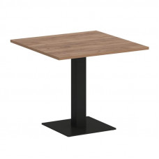 First Стол квадратный KSPRG-2 Дуб Табак/Металл Черный 900*900*750