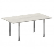 Metal System Direct Стол перег. П-обр. м/к БП.ПРГ-180 Дуб Наварра/Нержавеющая Сталь 1800*1000*750