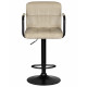 Стул барный DOBRIN KRUGER ARM BLACK (бежевый вельвет (LAR-E2041-04)) - купить в Екатеринбурге, в наличии