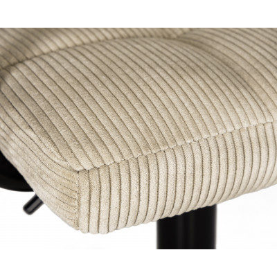 Стул барный DOBRIN KRUGER ARM BLACK (бежевый вельвет (LAR-E2041-04)) - купить в Екатеринбурге, в наличии