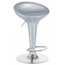 Стул барный DOBRIN BOMBA (серебряный металлик)