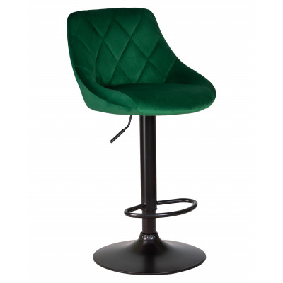 Набор 2 шт Стул барный DOBRIN LOGAN BLACK (зеленый велюр (MJ9-88)) - купить в Екатеринбурге, в наличии