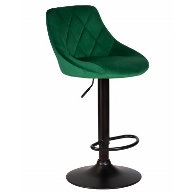 Набор 2 шт Стул барный DOBRIN LOGAN BLACK (зеленый велюр (MJ9-88)) - купить в Екатеринбурге, в наличии