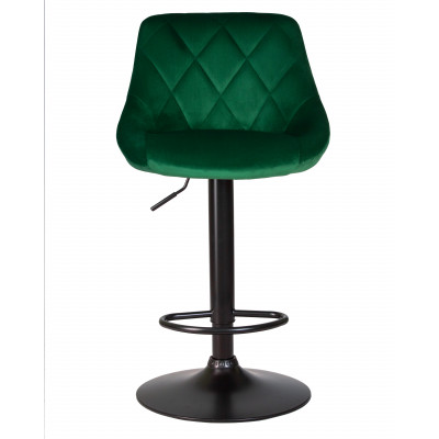 Набор 2 шт Стул барный DOBRIN LOGAN BLACK (зеленый велюр (MJ9-88)) - купить в Екатеринбурге, в наличии