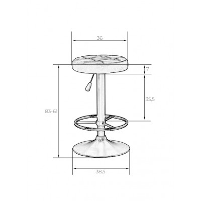 Табурет барный DOBRIN BRUNO (зелёный) - купить в Екатеринбурге, в наличии