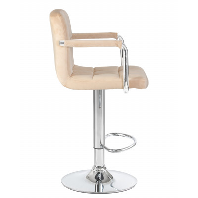 Набор 2 шт Стул барный DOBRIN KRUGER ARM (бежевый велюр (MJ9-10)) - купить в Екатеринбурге, в наличии