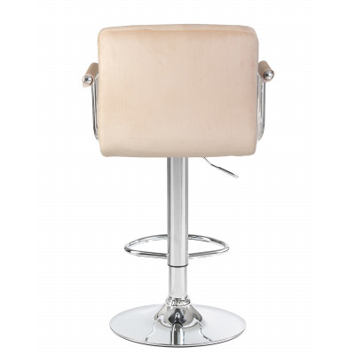 Набор 2 шт Стул барный DOBRIN KRUGER ARM (бежевый велюр (MJ9-10)) - купить в Екатеринбурге, в наличии