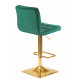 Набор 2 шт Стул барный DOBRIN GOLDIE (зеленый велюр (MJ9-88)) - купить в Екатеринбурге, в наличии