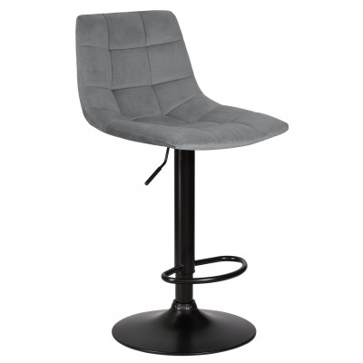 Набор 2 шт Стул барный DOBRIN TAILOR BLACK (серый велюр (MJ9-75)) - купить в Екатеринбурге, в наличии