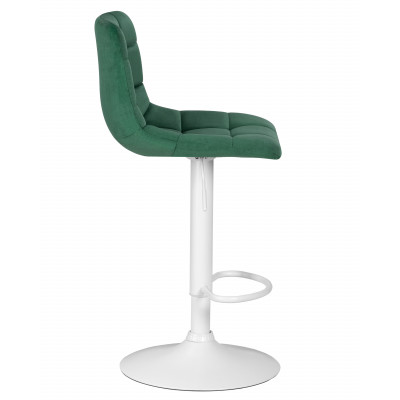 Набор 2 шт Стул барный DOBRIN TAILOR WHITE (зеленый велюр (MJ9-88))