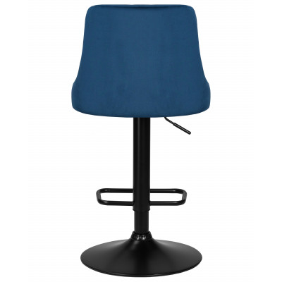 Набор 2 шт Стул барный DOBRIN JOSEPH BLACK (синий велюр (MJ9-117)) - купить в Екатеринбурге, в наличии