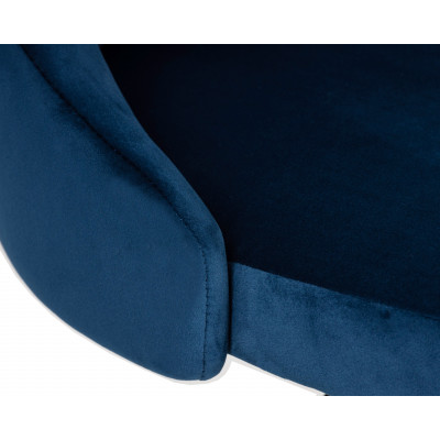 Набор 2 шт Стул барный DOBRIN JOSEPH BLACK (синий велюр (MJ9-117)) - купить в Екатеринбурге, в наличии