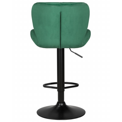 Стул барный DOBRIN BARNY BLACK (зеленый велюр (MJ9-88)) - купить в Екатеринбурге, в наличии