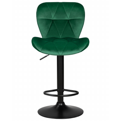 Стул барный DOBRIN BARNY BLACK (зеленый велюр (MJ9-88)) - купить в Екатеринбурге, в наличии