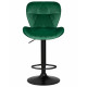 Стул барный DOBRIN BARNY BLACK (зеленый велюр (MJ9-88)) - купить в Екатеринбурге, в наличии