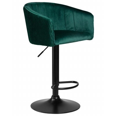 Стул барный DOBRIN DARCY BLACK (зеленый велюр (1922-9)) - купить в Екатеринбурге, в наличии