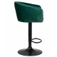 Стул барный DOBRIN DARCY BLACK (зеленый велюр (1922-9)) - купить в Екатеринбурге, в наличии