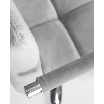 Набор 2 шт Офисное кресло для персонала DOBRIN TERRY (серый велюр (MJ9-75)) - купить в Екатеринбурге, в наличии