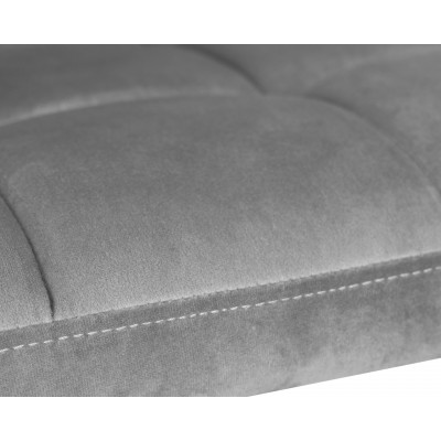 Офисное кресло для персонала DOBRIN TERRY BLACK (серый велюр (MJ9-75)) - купить в Екатеринбурге, в наличии