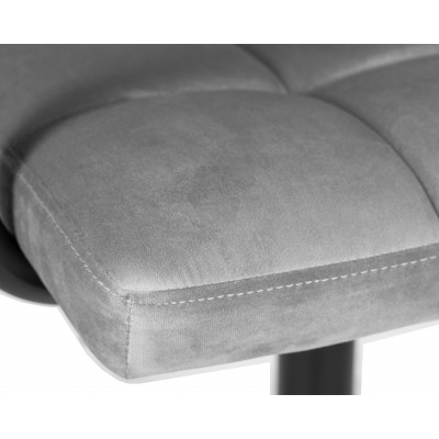 Офисное кресло для персонала DOBRIN TERRY BLACK (серый велюр (MJ9-75)) - купить в Екатеринбурге, в наличии