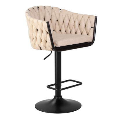 Набор 2 шт Стул барный DOBRIN LEON (бежевая ткань (LAR 275-1)) - купить в Екатеринбурге, в наличии