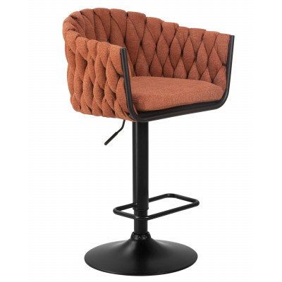 Стул барный DOBRIN LEON (оранжевая ткань (LAR 275-27)) - купить в Екатеринбурге, в наличии