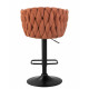 Стул барный DOBRIN LEON (оранжевая ткань (LAR 275-27)) - купить в Екатеринбурге, в наличии