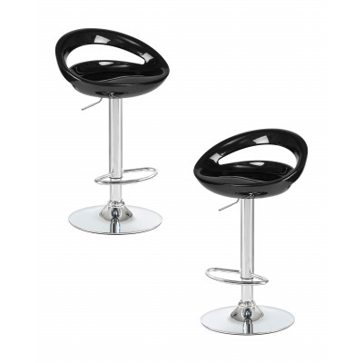 Набор 2 шт Стул барный DOBRIN DISCO (чёрный) - купить в Екатеринбурге, в наличии