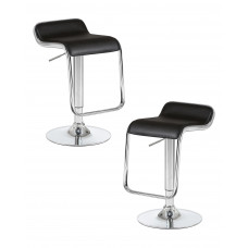 Набор 2 шт Стул барный DOBRIN CRACK (чёрный)