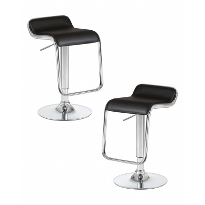 Набор 2 шт Стул барный DOBRIN CRACK (чёрный) - купить в Екатеринбурге, в наличии