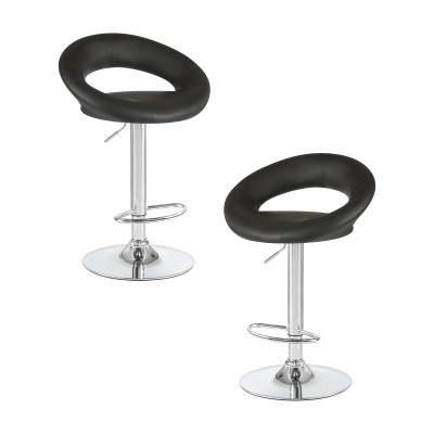 Набор 2 шт Стул барный DOBRIN MIRA (чёрный) - купить в Екатеринбурге, в наличии