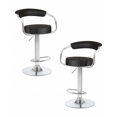 Набор 2 шт Стул барный DOBRIN MARTA (чёрный) - купить в Екатеринбурге, в наличии