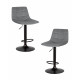 Набор 2 шт Стул барный DOBRIN TAILOR BLACK (серый велюр (MJ9-75)) - купить в Екатеринбурге, в наличии