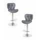 Набор 2 шт Стул барный DOBRIN BARNY (серый) - купить в Екатеринбурге, в наличии
