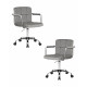 Набор 2 шт Офисное кресло для персонала DOBRIN TERRY (серый велюр (MJ9-75)) - купить в Екатеринбурге, в наличии