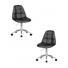 Набор 2 шт Офисное кресло для персонала DOBRIN MONTY (чёрный)