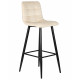 Набор 2 шт Стул барный DOBRIN NICOLE (черные матовые ножки, кремовый велюр (108-113))