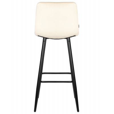 Набор 2 шт Стул барный DOBRIN NICOLE (черные матовые ножки, кремовый велюр (108-113))