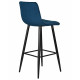 Стул барный DOBRIN NICOLE (черные матовые ножки, темно-синий велюр (108-95)) - купить в Екатеринбурге, в наличии