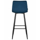 Стул барный DOBRIN NICOLE (черные матовые ножки, темно-синий велюр (108-95)) - купить в Екатеринбурге, в наличии